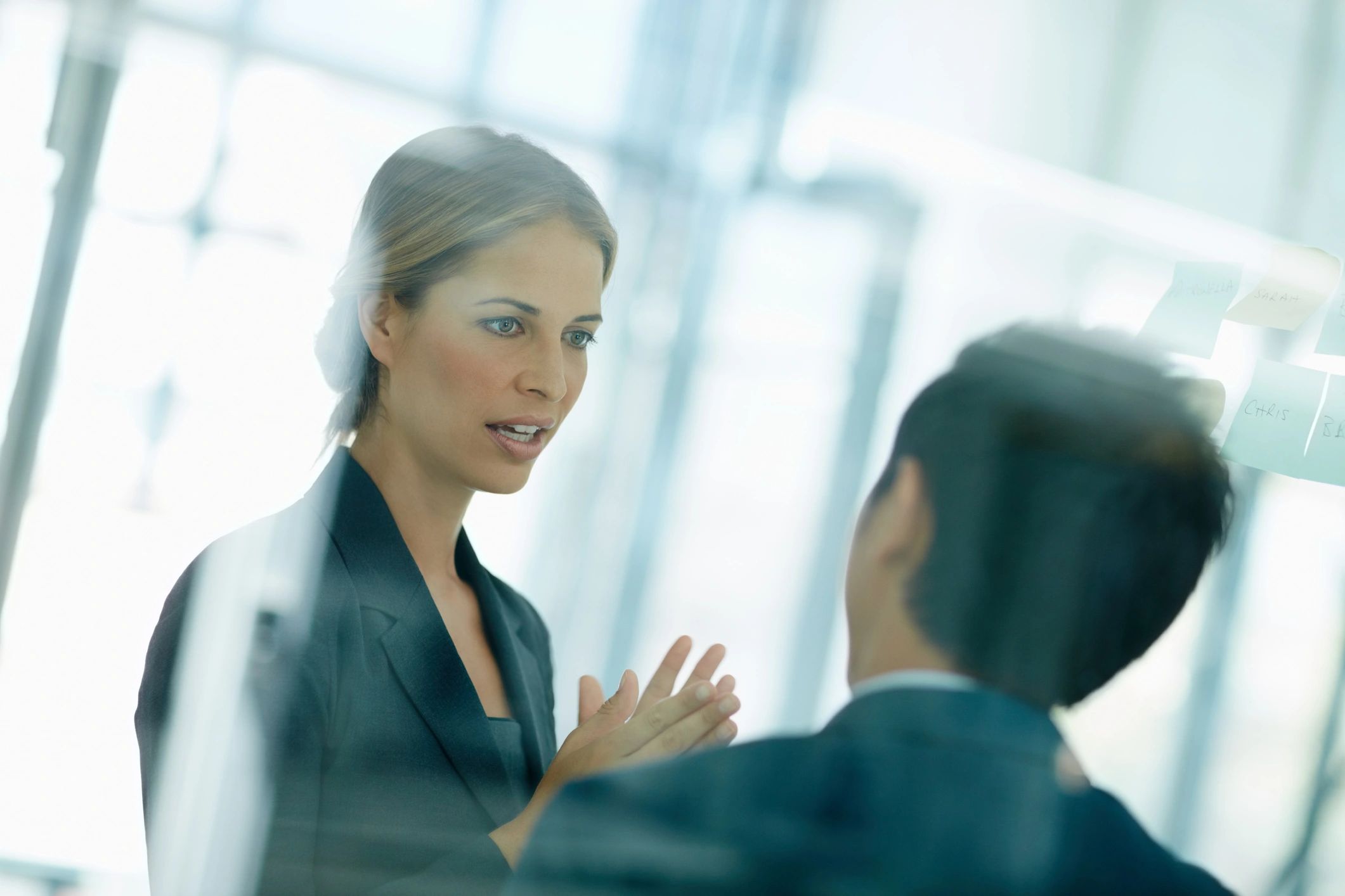 One-on-one business coaching discussion